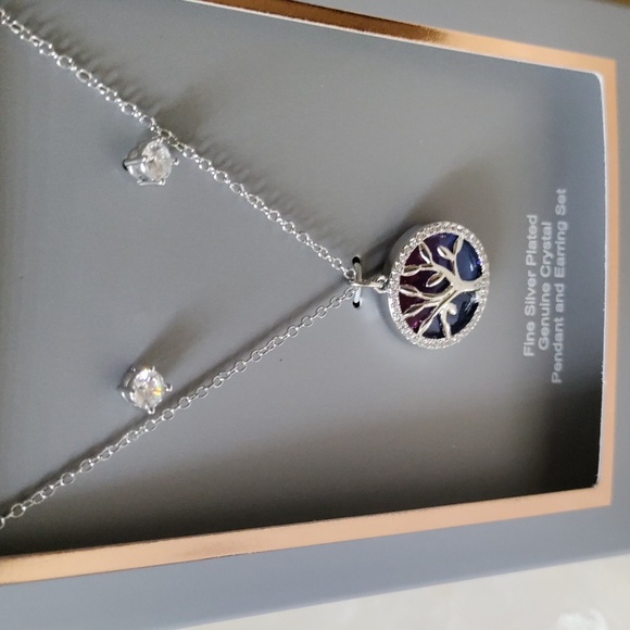 💮 Believe by Brilliance Women's Necklace and earring set - Picture 4 of 4